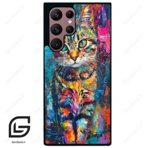 قاب گوشی سامسونگ اس 22 اولترا (Galaxy S22 Ultra ) طرح گربه کد 2488