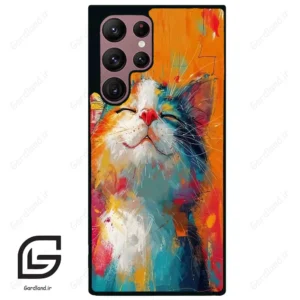 قاب گوشی سامسونگ اس 22 اولترا (Galaxy S22 Ultra ) طرح گربه کد 2489