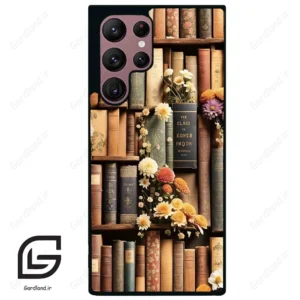 قاب گوشی سامسونگ اس 22 اولترا (Galaxy S22 Ultra ) طرح کتابخانه کد 2534