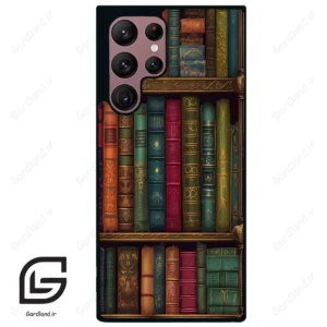 قاب گوشی سامسونگ اس 22 اولترا (Galaxy S22 Ultra ) طرح کتابخانه کد 2538