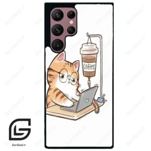 قاب گوشی سامسونگ اس 22 اولترا (Galaxy S22 Ultra ) طرح گربه کد 2617
