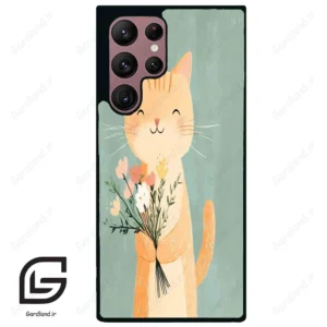قاب گوشی سامسونگ اس 22 اولترا (Galaxy S22 Ultra ) طرح گربه کد 2619