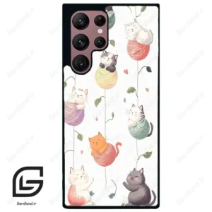 قاب گوشی سامسونگ اس 22 اولترا (Galaxy S22 Ultra ) طرح گربه کد 2633