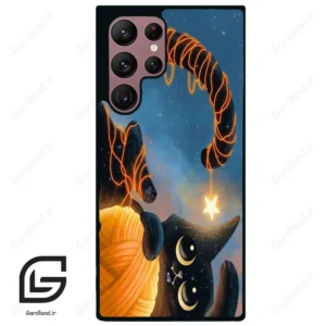 قاب گوشی سامسونگ اس 22 اولترا (Galaxy S22 Ultra ) طرح گربه کد 2654