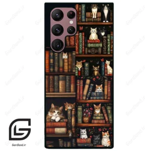 قاب گوشی سامسونگ اس 22 اولترا (Galaxy S22 Ultra ) طرح کتابخانه کد 2675