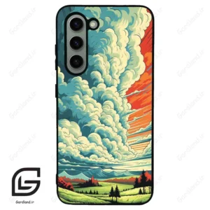 قاب گوشی سامسونگ اس 23 نرمال (Galaxy S23 5G ) طرح ابرنگی کد 2491