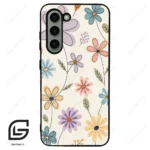 قاب گوشی سامسونگ اس 23 نرمال (Galaxy S23 5G ) طرح گل کد 2587