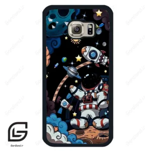 قاب گوشی سامسونگ اس 6 (Galaxy S6 ) طرح فضانورد کد 2007