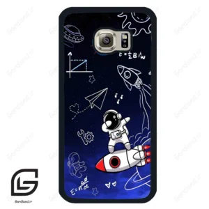 قاب گوشی سامسونگ اس 6 (Galaxy S6 ) طرح فضانورد کد 2012