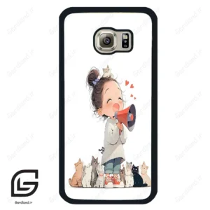 قاب گوشی سامسونگ اس 6 (Galaxy S6 ) طرح دخترانه کد 2027