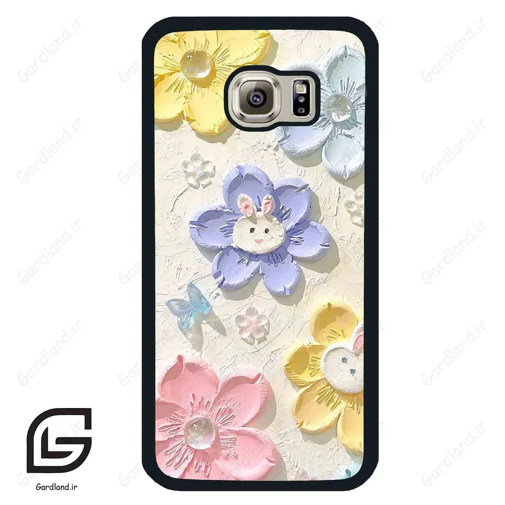 قاب گوشی سامسونگ اس 6 (Galaxy S6 ) طرح گل کد 2046
