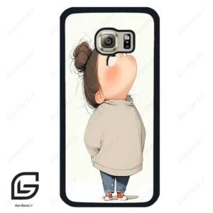قاب گوشی سامسونگ اس 6 (Galaxy S6 ) طرح دختر کد 2057