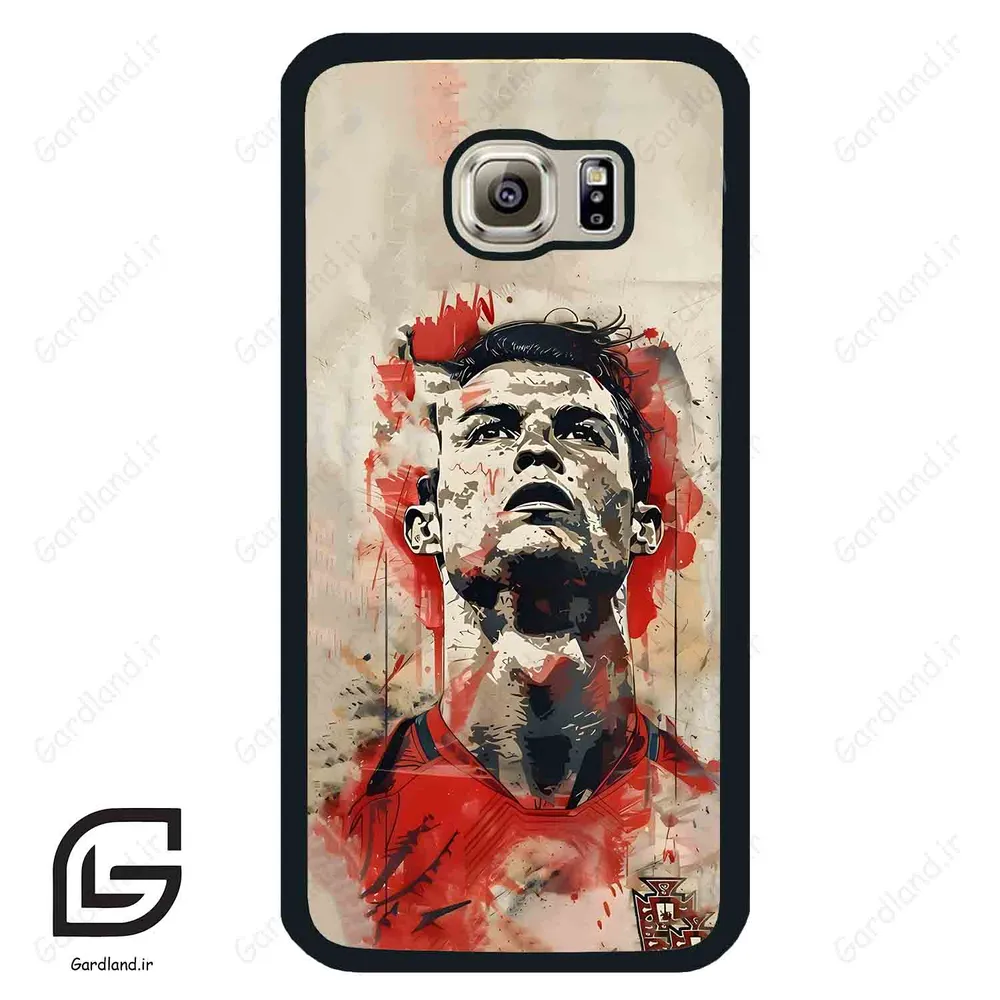 قاب گوشی سامسونگ اس 6 (Galaxy S6 ) طرح رونالدو کد 2072