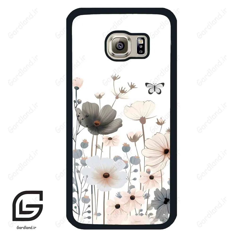 قاب گوشی سامسونگ اس 6 (Galaxy S6 ) طرح گل کد 2081