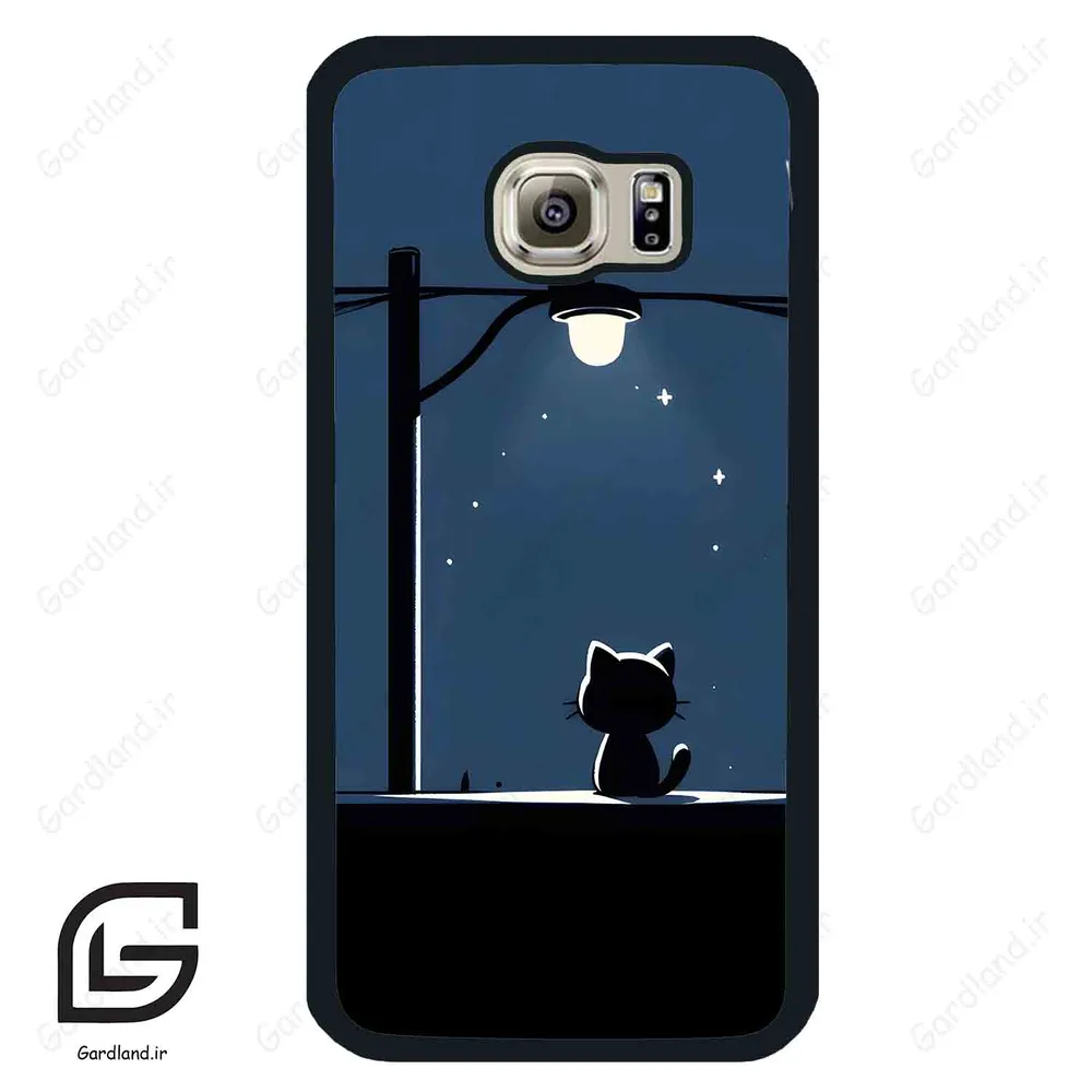 قاب گوشی سامسونگ اس 6 (Galaxy S6 ) طرح گربه کد 2098