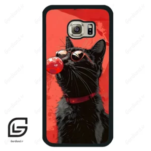 قاب گوشی سامسونگ اس 6 (Galaxy S6 ) طرح گربه کد 2131