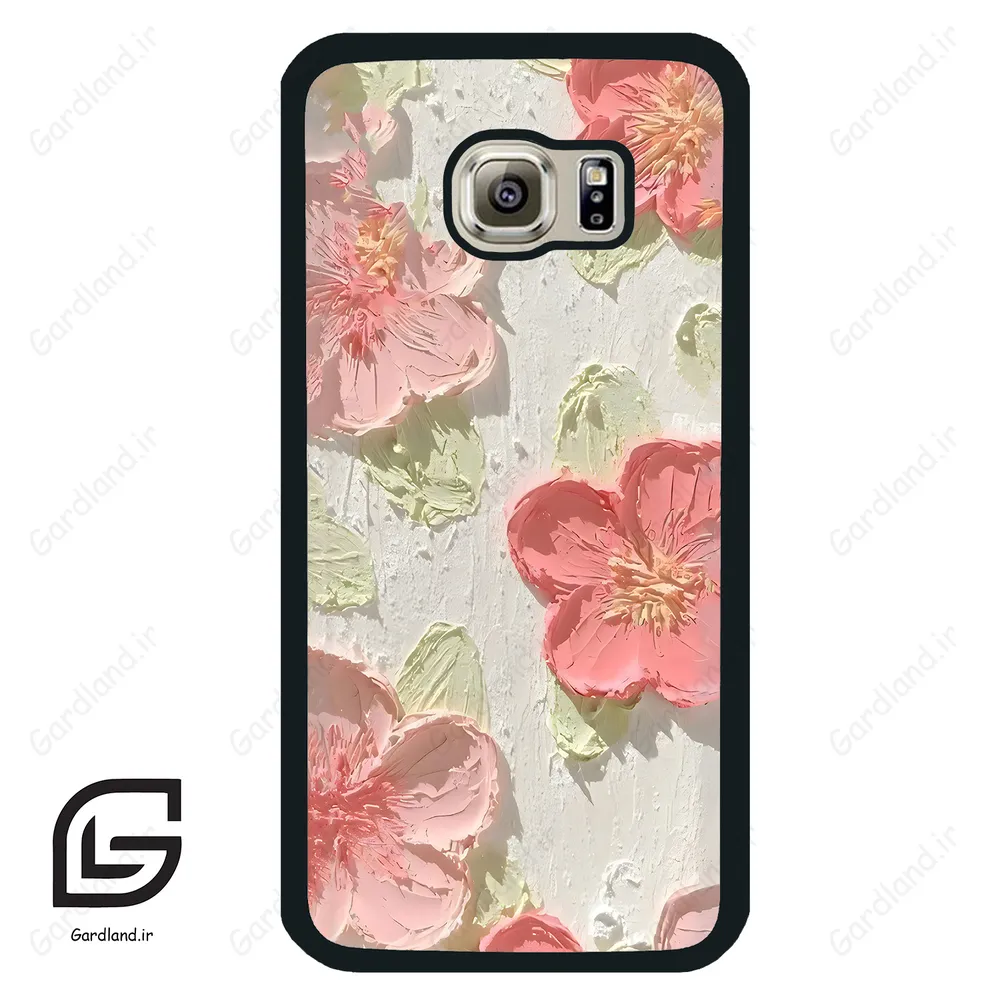 قاب گوشی سامسونگ اس 6 (Galaxy S6 ) طرح گل کد 2234