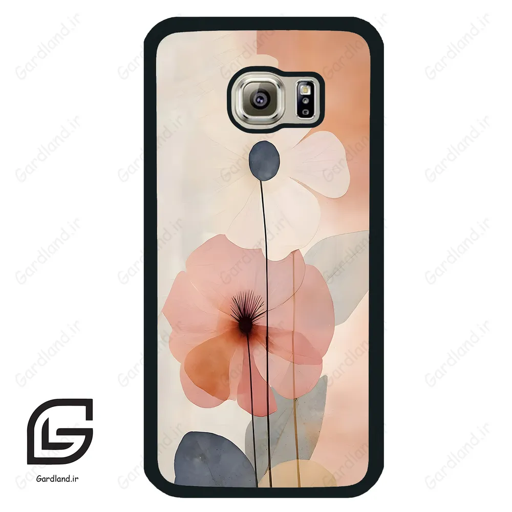 قاب گوشی سامسونگ اس 6 (Galaxy S6 ) طرح گل کد 2266