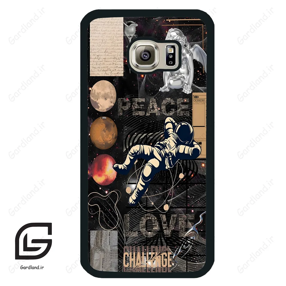 قاب گوشی سامسونگ اس 6 (Galaxy S6 ) طرح فضانورد کد 2303