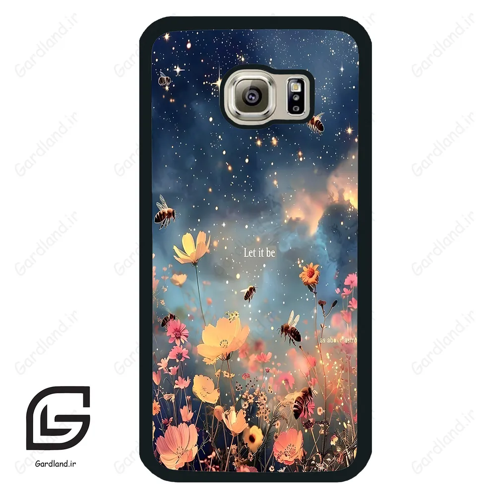 قاب گوشی سامسونگ اس 6 (Galaxy S6 ) طرح گل کد 2322