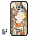 قاب گوشی سامسونگ اس 6 (Galaxy S6 ) طرح حیوانات کد 2338