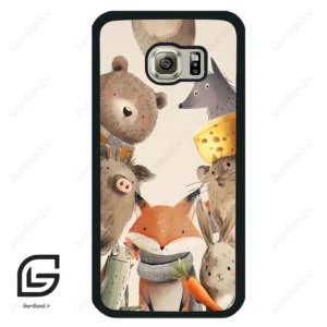 قاب گوشی سامسونگ اس 6 (Galaxy S6 ) طرح حیوانات کد 2338