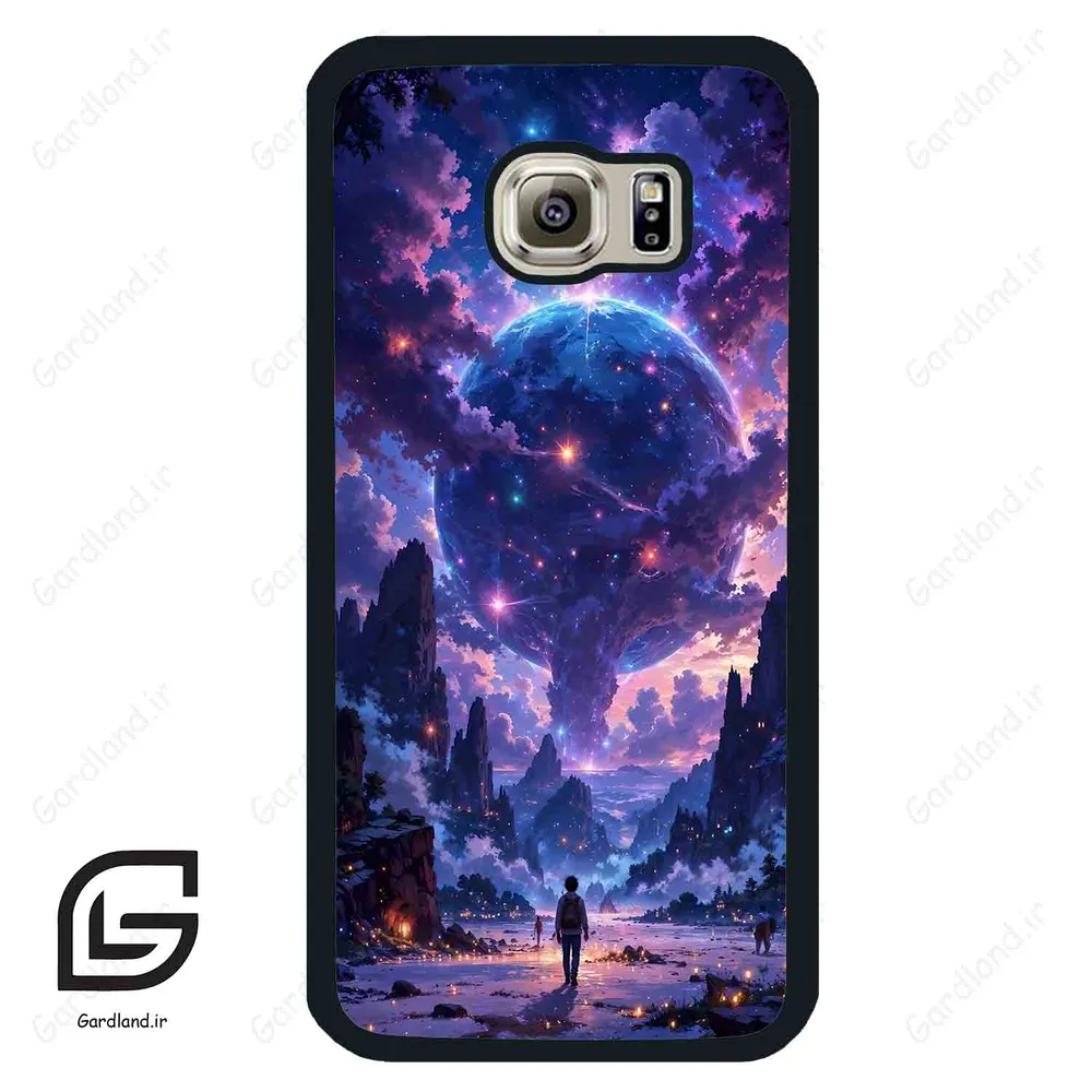 قاب گوشی سامسونگ اس 6 (Galaxy S6 ) طرح ماه کد 2343