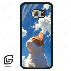 قاب گوشی سامسونگ اس 6 (Galaxy S6 ) طرح گربه کد 2366
