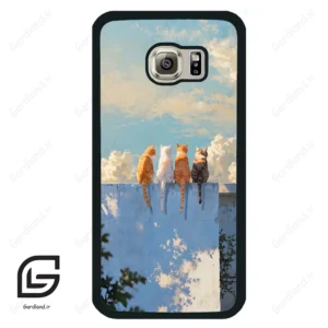 قاب گوشی سامسونگ اس 6 (Galaxy S6 ) طرح گربه کد 2367