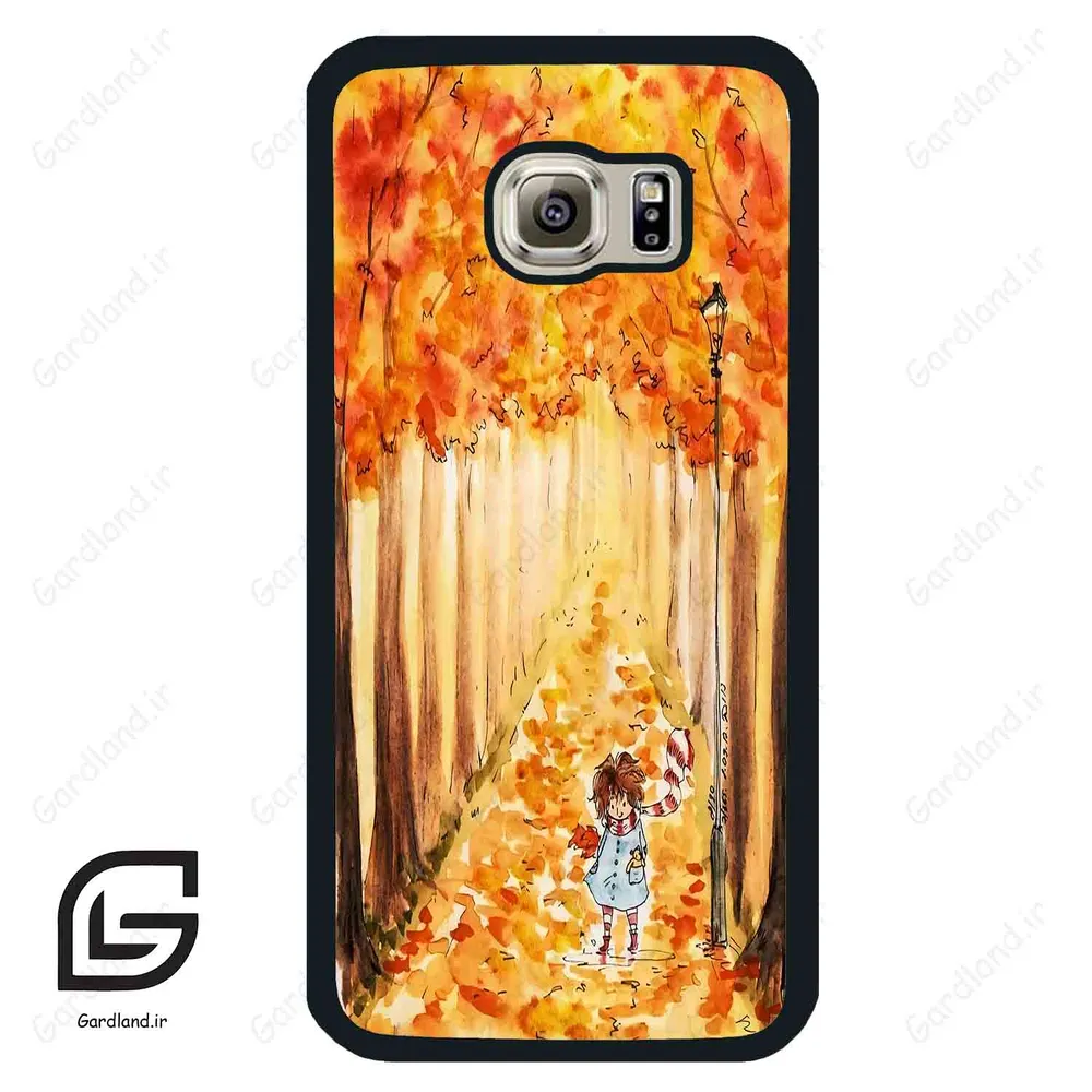 قاب گوشی سامسونگ اس 6 (Galaxy S6 ) طرح پاییزی کد 2386
