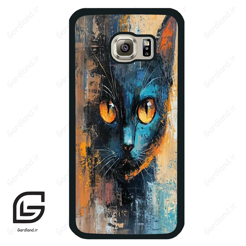 قاب گوشی سامسونگ اس 6 (Galaxy S6 ) طرح گربه کد 2397