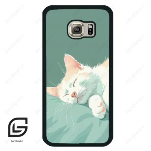 قاب گوشی سامسونگ اس 6 (Galaxy S6 ) طرح گربه کد 2403