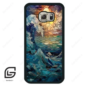 قاب گوشی سامسونگ اس 6 (Galaxy S6 ) طرح موج کد 2413