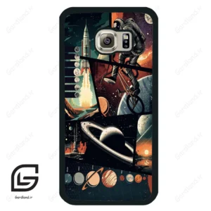 قاب گوشی سامسونگ اس 6 (Galaxy S6 ) طرح فضانورد کد 2415