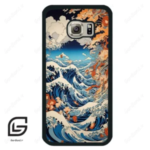 قاب گوشی سامسونگ اس 6 (Galaxy S6 ) طرح موج کد 2418