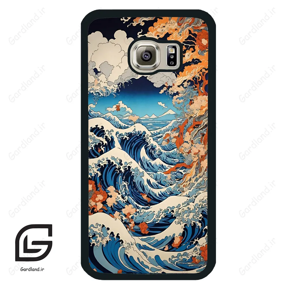 قاب گوشی سامسونگ اس 6 (Galaxy S6 ) طرح موج کد 2418