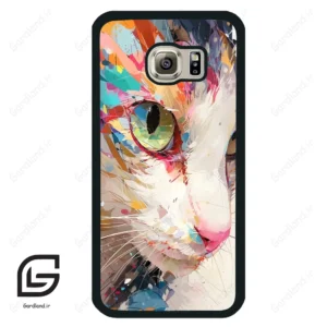 قاب گوشی سامسونگ اس 6 (Galaxy S6 ) طرح گربه کد 2437