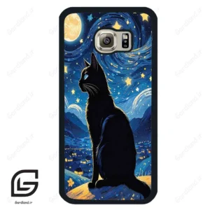 قاب گوشی سامسونگ اس 6 (Galaxy S6 ) طرح گربه کد 2438