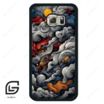 قاب گوشی سامسونگ اس 6 (Galaxy S6 ) طرح ابرنگی کد 2448