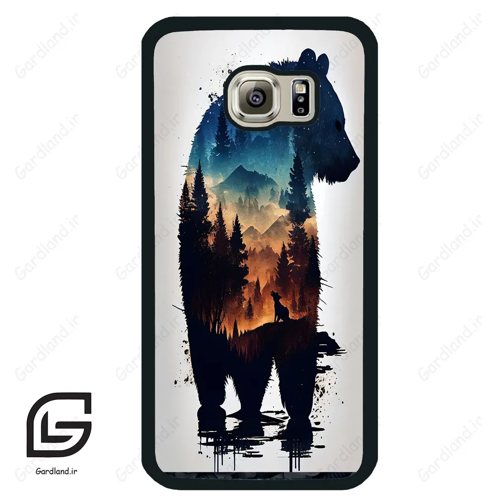 قاب گوشی سامسونگ اس 6 (Galaxy S6 ) طرح خرس کد 2449