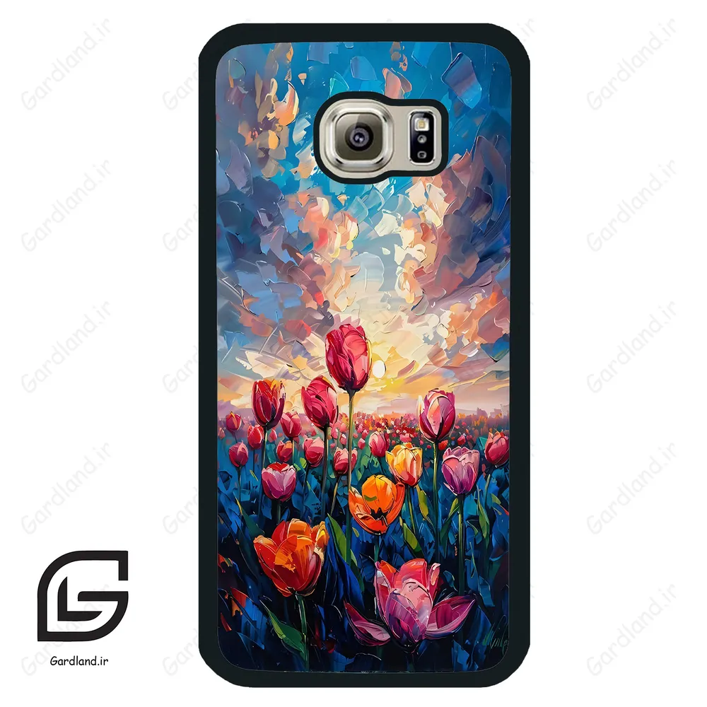 قاب گوشی سامسونگ اس 6 (Galaxy S6 ) طرح گل کد 2466