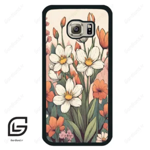 قاب گوشی سامسونگ اس 6 (Galaxy S6 ) طرح گل کد 2475