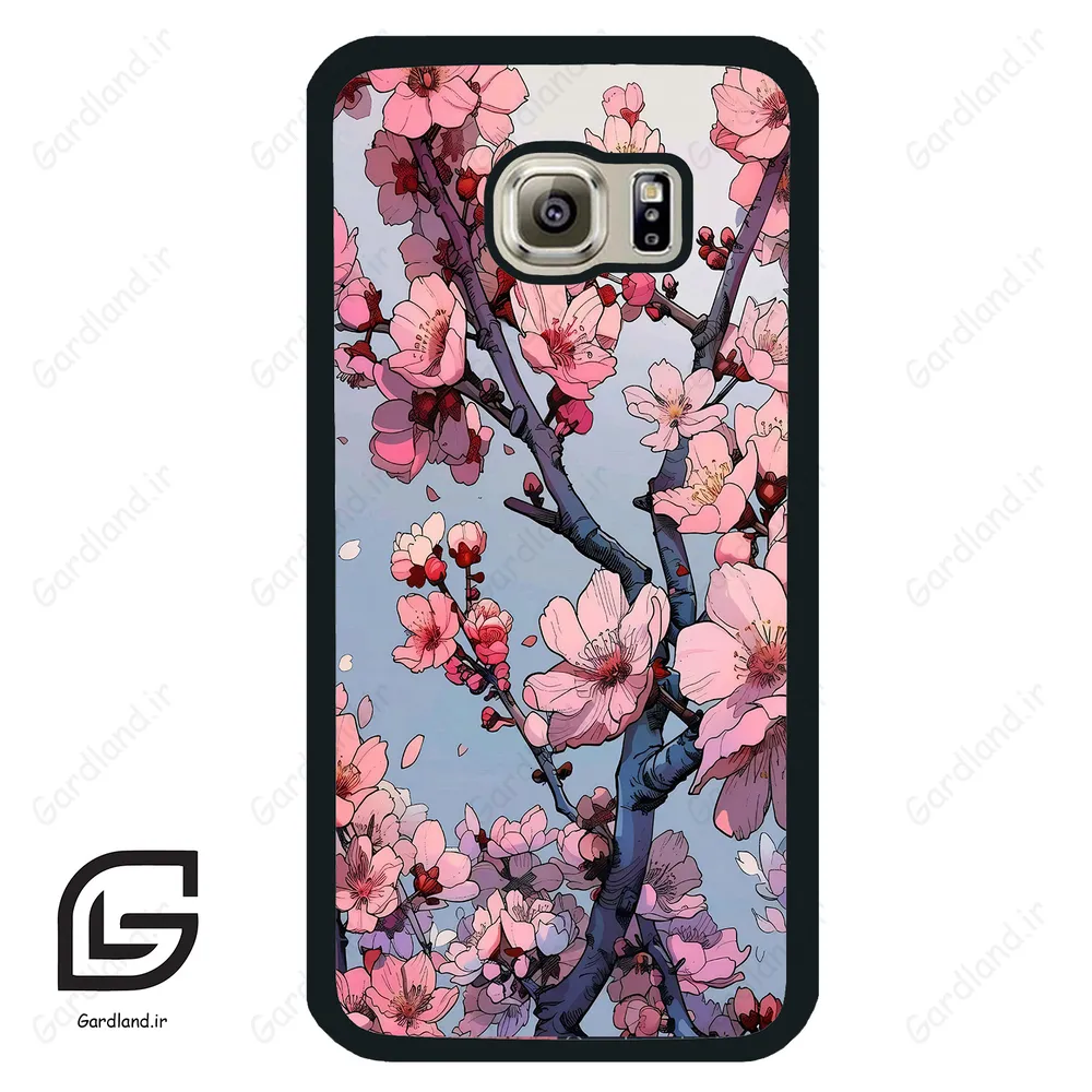 قاب گوشی سامسونگ اس 6 (Galaxy S6 ) طرح شکوفه کد 2481
