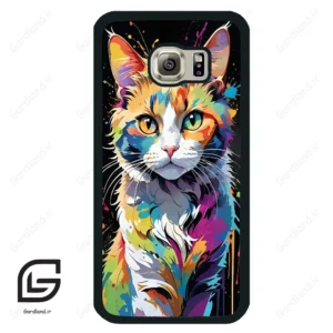 قاب گوشی سامسونگ اس 6 (Galaxy S6 ) طرح گربه کد 2483