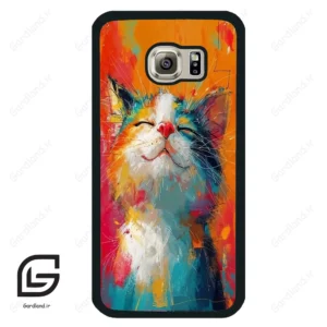 قاب گوشی سامسونگ اس 6 (Galaxy S6 ) طرح گربه کد 2489