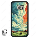 قاب گوشی سامسونگ اس 6 (Galaxy S6 ) طرح ابرنگی کد 2491