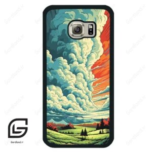 قاب گوشی سامسونگ اس 6 (Galaxy S6 ) طرح ابرنگی کد 2491