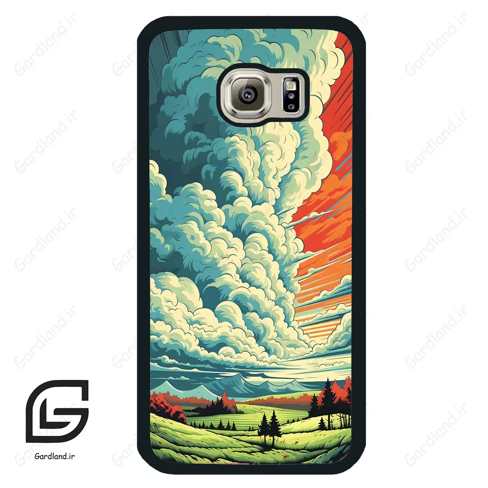 قاب گوشی سامسونگ اس 6 (Galaxy S6 ) طرح ابرنگی کد 2491