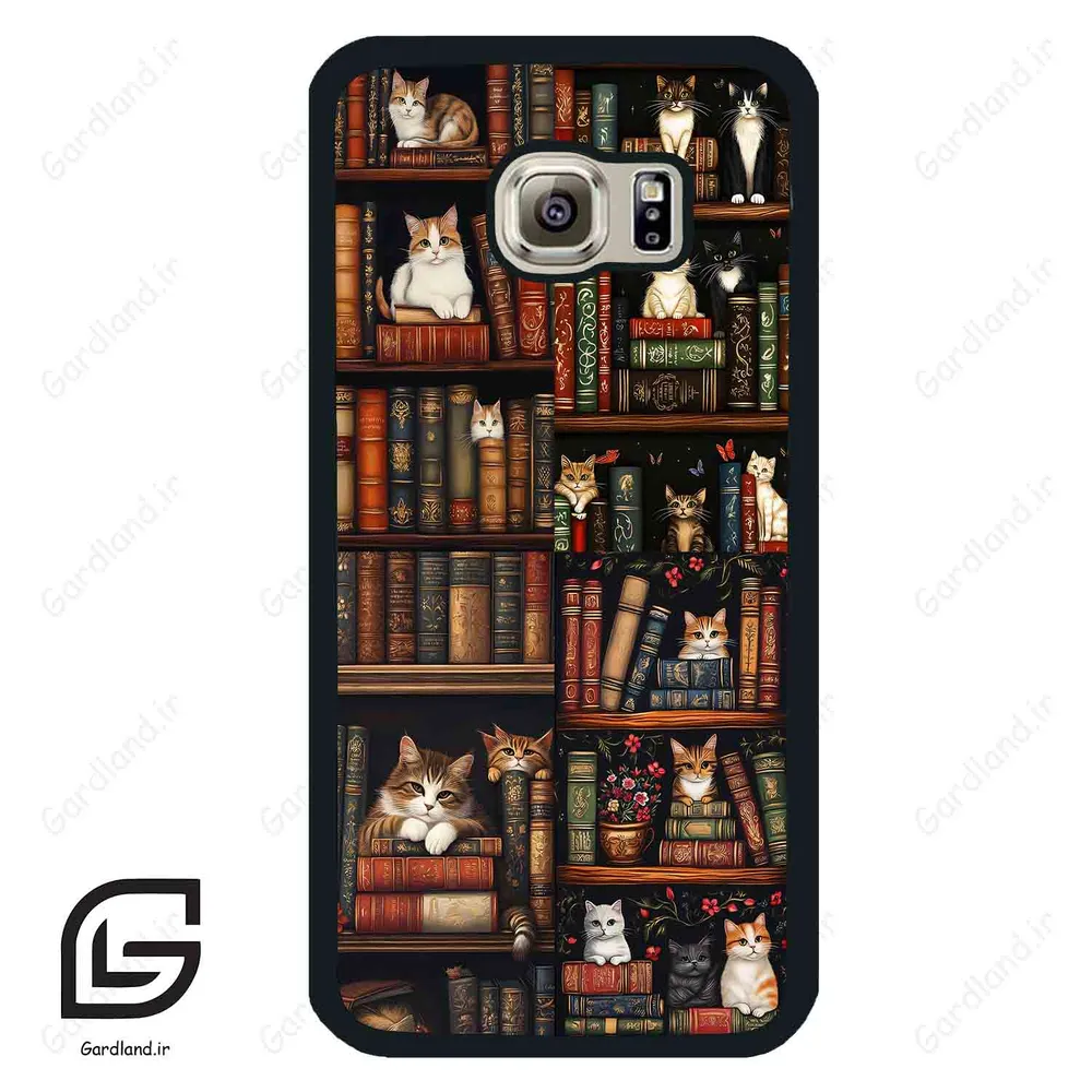 قاب گوشی سامسونگ اس 6 (Galaxy S6 ) طرح کتابخانه کد 2532