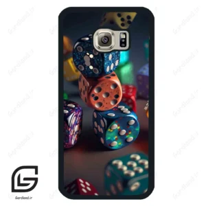 قاب گوشی سامسونگ اس 6 (Galaxy S6 ) طرح تاس کد 2556